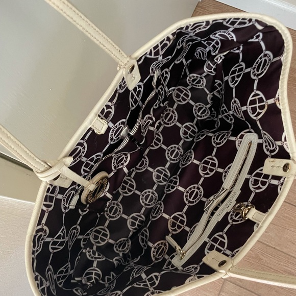 Great Henri Bender Tote cream color!! - Picture 3 of 4